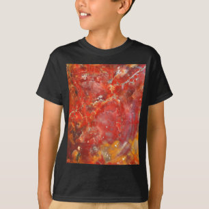 Camiseta Piedras de la plataforma de la puesta del sol en o