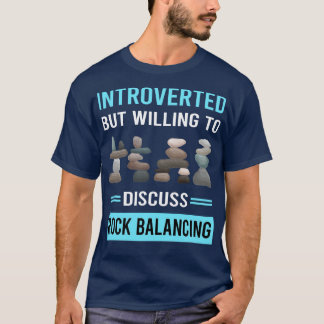 Camiseta Piedras de piedra de equilibrio rocoso introducida