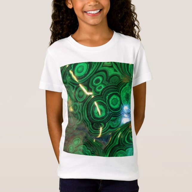 Camiseta Piedras de Swirled Green caídas (Anverso)