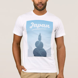 Camiseta Piedras en pie de Japón apiladas en el paisaje.