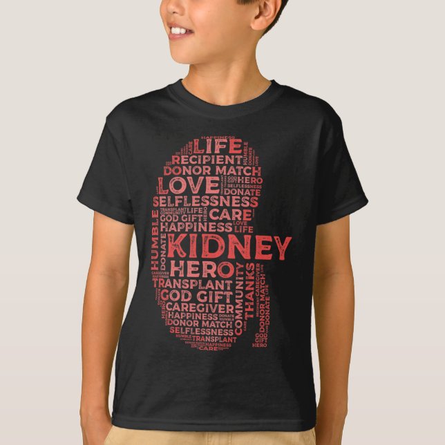 Camiseta Piedras Enfermedad renal Sensibilización Paciente  (Anverso)