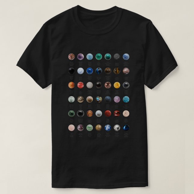 Camiseta Piedras y cristales (Diseño del anverso)