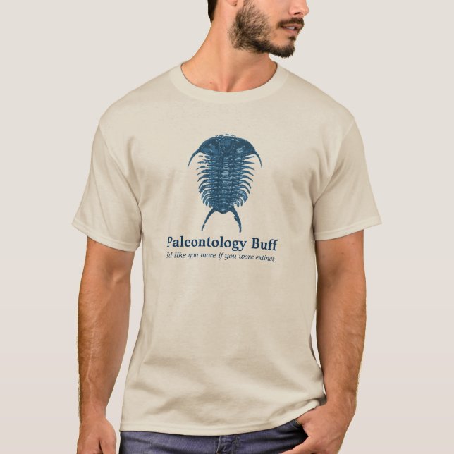 Camiseta Piel de ante de la paleontología (Anverso)