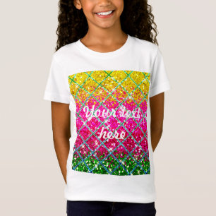 Camiseta Piel de serpiente rosa purpurina