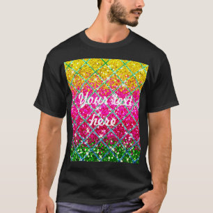 Camiseta Piel de serpiente rosa purpurina