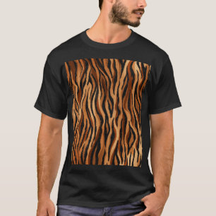 Camiseta Piel de tigre: patrón sin costuras dibujado a mano
