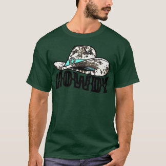 Camiseta Piel de vaca Cowgirl Gorra Howdy Western Country G