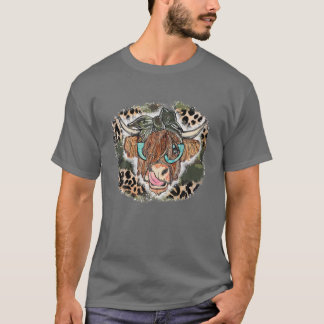 Camiseta Piel de vaca Weste de Leopardo de las vacas de Hig