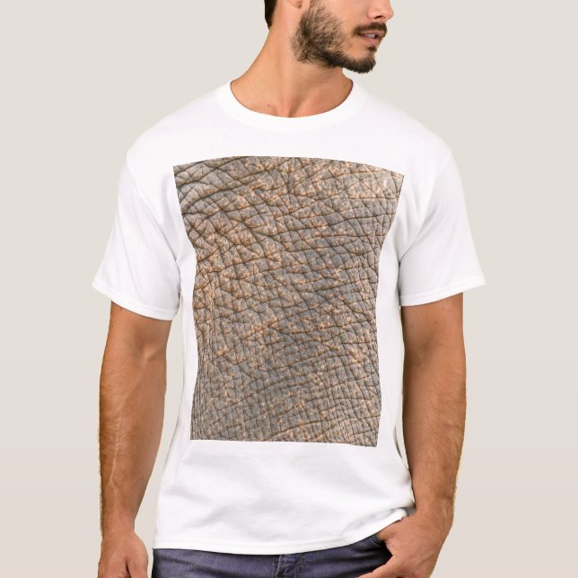 Camiseta Piel elefante: fondo de textura abstracta (Anverso)