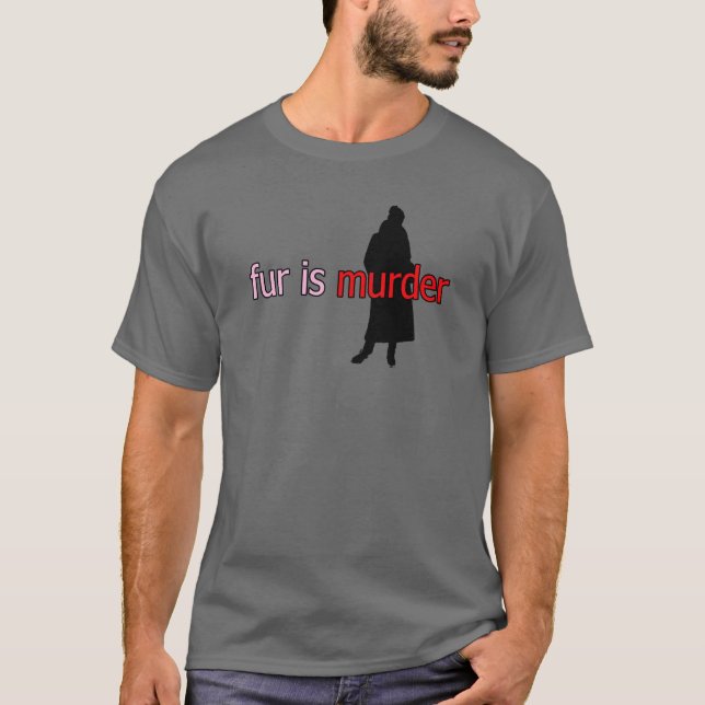 Camiseta Piel es asesinato (Anverso)