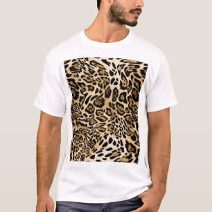 Camiseta Piel leopardo africana: Textura animal sin mar