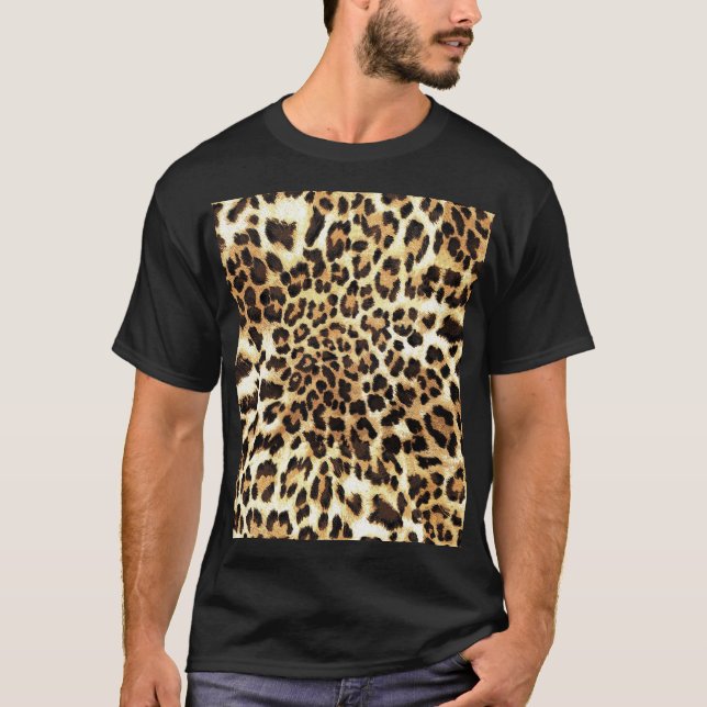 Camiseta Piel leopardo, diseño de patrones impecable. (Anverso)