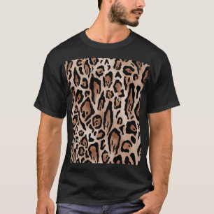 Camiseta Piel leopardo: patrón sin costuras.