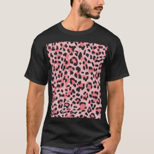 Camiseta Piel leopardo: textura vintage sin costuras