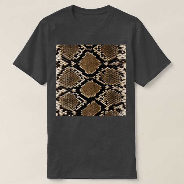 Camiseta Piel marrón de serpiente (Diseño del anverso)