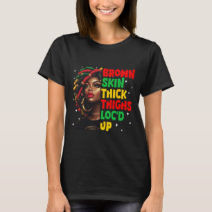 Camiseta Piel Morena Muslos Gruesos Encerrados Mes de la Hi