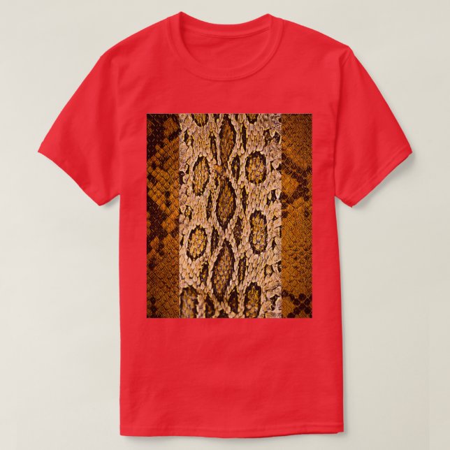Camiseta Pieles de serpiente Foto Diseño de textura (Diseño del anverso)