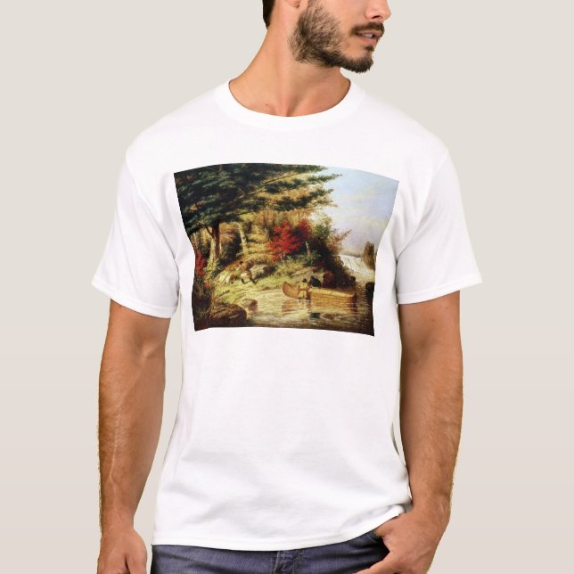 Camiseta Pieles del transporte de los indios a través del (Anverso)