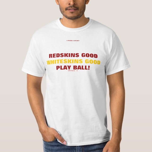 CAMISETA PIELES ROJAS BUENAS, WHITESKINS BUENO (Anverso)