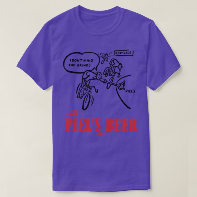 Camiseta Piels Lager Retro Defunción Cerveza (Diseño del anverso)
