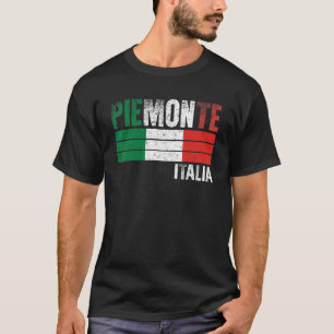 Camiseta Piemonte Italia Bandera Italiana Hombres Mujeres I
