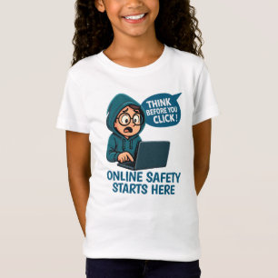 Camiseta Piensa Antes de Hacer Clic - Conciencia de Segurid