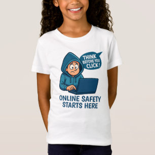 Camiseta Piensa Antes de Hacer Clic - Conciencia de Segurid