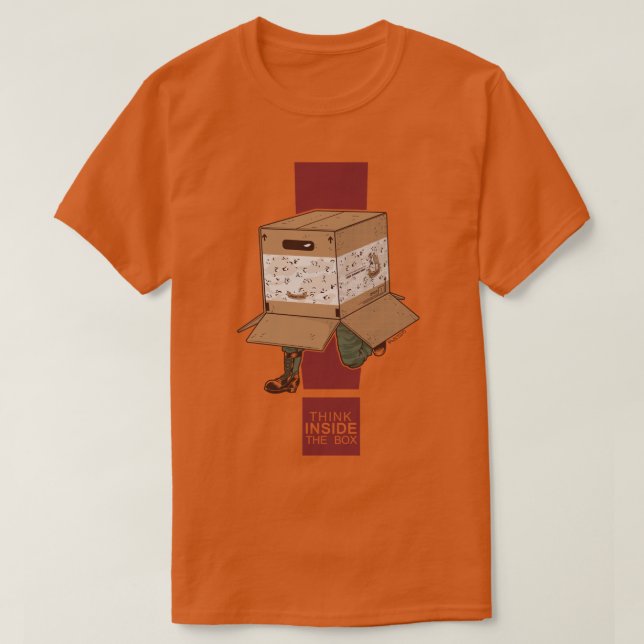 Camiseta Piensa DENTRO de la caja (Diseño del anverso)