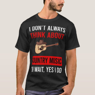 Camiseta Piensa en la música country