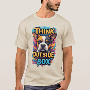 Camiseta Piensa Fuera de la Caja: Adorable Retrato de Perro