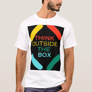 Camiseta Piensa fuera de la caja - Cita motivacional