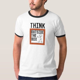 Camiseta Piensa Fuera De La Caja Inspirador