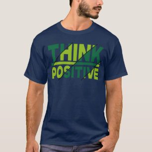 Camiseta Piensa positivo Citas motivadoras retro