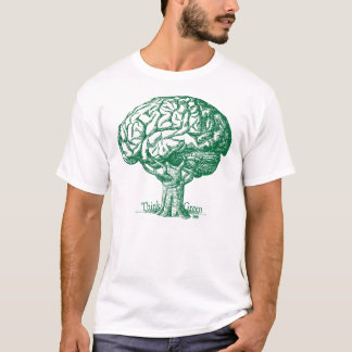 Camiseta Piense el árbol verde del cerebro