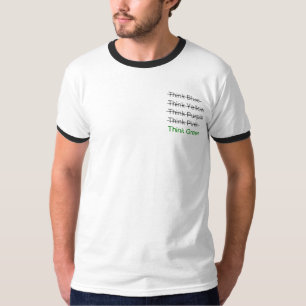 Camiseta Piense el verde + crossouts