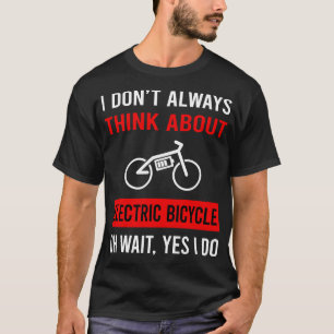 Camiseta Piense en la bicicleta eléctrica E Ebike