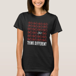 Camiseta Piense en una Bicicleta divertida Premium