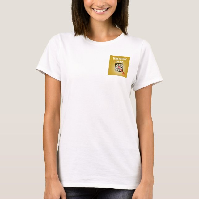 Camiseta Piense fuera de la caja (Anverso)