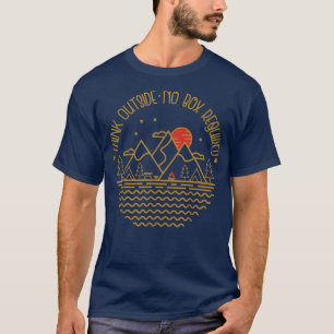 Camiseta Piense fuera de No Se Requiere Bo, Mountain Nature