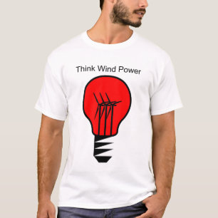 Camiseta Piense la energía eólica