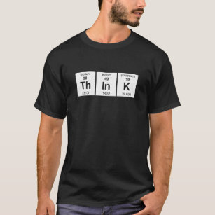Camiseta Piense la tabla periódica