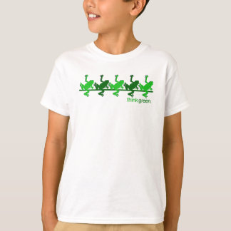 Camiseta Piense las ranas verdes