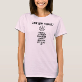 CAMISETA PIENSE LOS PENSAMIENTOS DEL HIPPIE