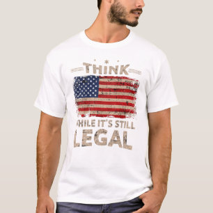 Camiseta Piense mientras todavía son hombres legales camis