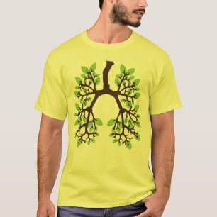 Camiseta Piense que el verde respira verde