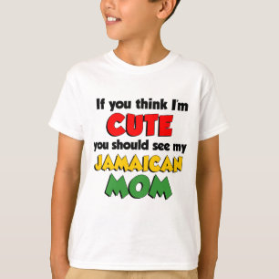 Camiseta Piense que soy mamá jamaicana linda