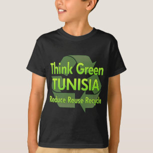 Camiseta Piense Túnez verde