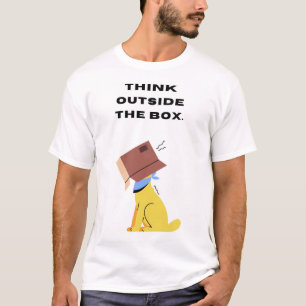 Camiseta Piensen fuera de la caja.
