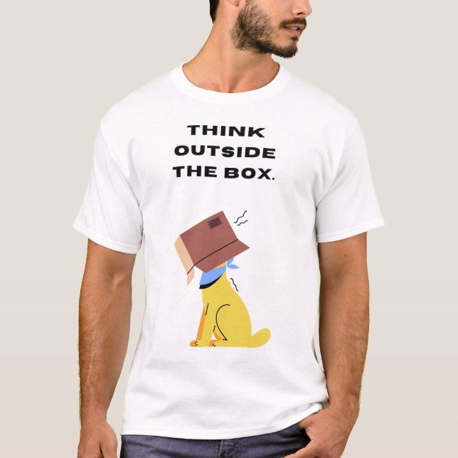 Camiseta Piensen fuera de la caja. (Anverso)