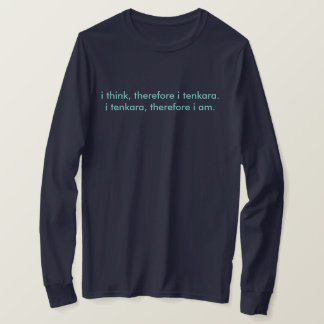 Camiseta pienso, por lo tanto yo la manga larga t del